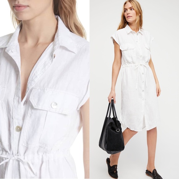 Free People Meet Me Halfway shirt dress - Picture 2 of 3